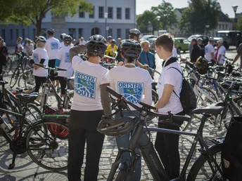 Radler auf der Ortsteilroute