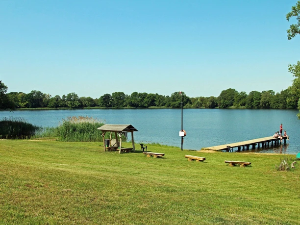 Badestelle auf dem Seecamp am Oderbruch