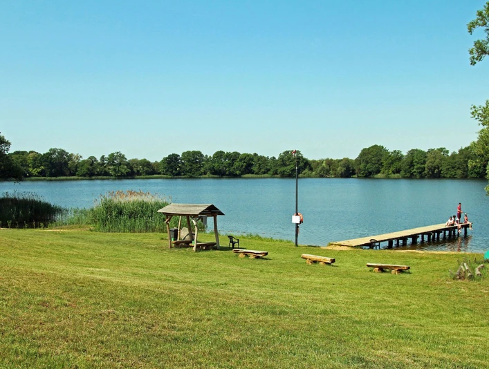 Badestelle auf dem Seecamp am Oderbruch