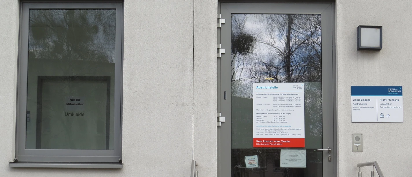 Zentrale Abstrichstelle - Klinikum Ernst von Bergmann gGmbH