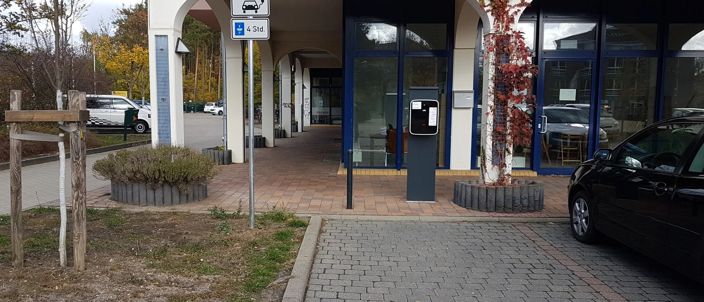 Stromtankstelle am Marktplatz in Grünheide (Mark)
