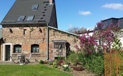 Gartenansicht Cottage im Fläming