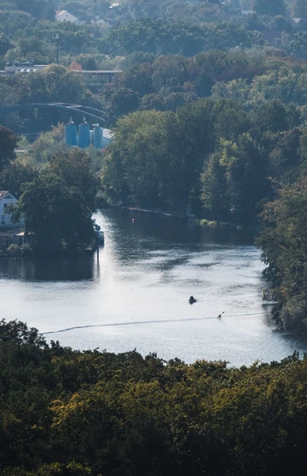 Aussicht vom Aussichtsturm in Woltersdorf