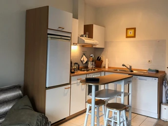 Küche im offenen Wohnbereich