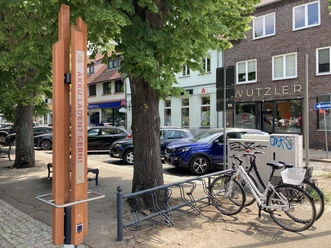 Ladesäule auf dem Marktplatz Storkow