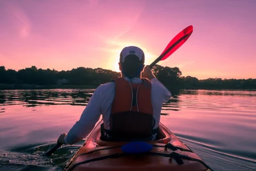 Mit dem Kanu auf dem See - Platzhalterfoto