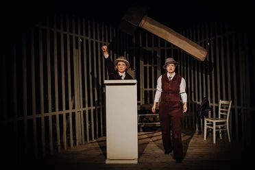 aus der Inszenierung „Sacco und Vanzetti“