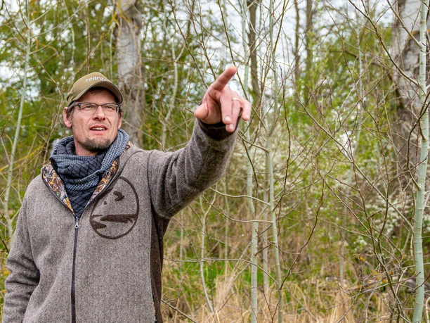 Paul Wernicke von der Wildnisschule Hoher Fläming