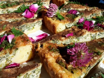 Wildkräuter-Buffet der Kräuterwerkstatt Ferch