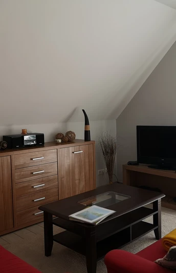 Wohnzimmer Ferienwohnung Lech in Seeblick