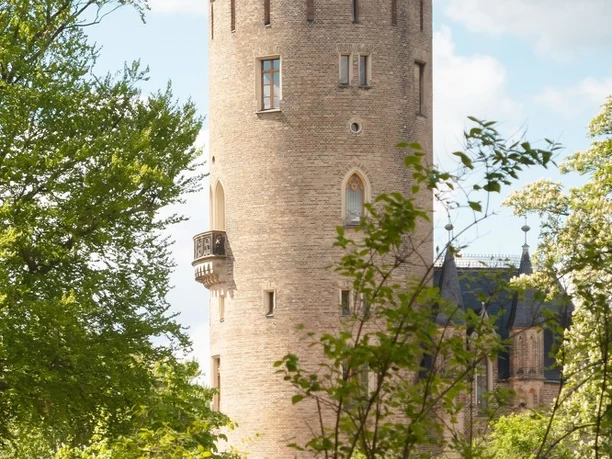 Spitze des Flatowturm im Park Babelsberg