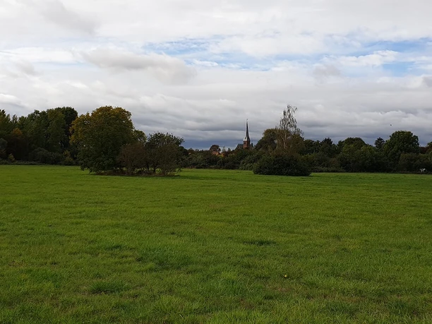 Blick auf die Geltower Kirche
