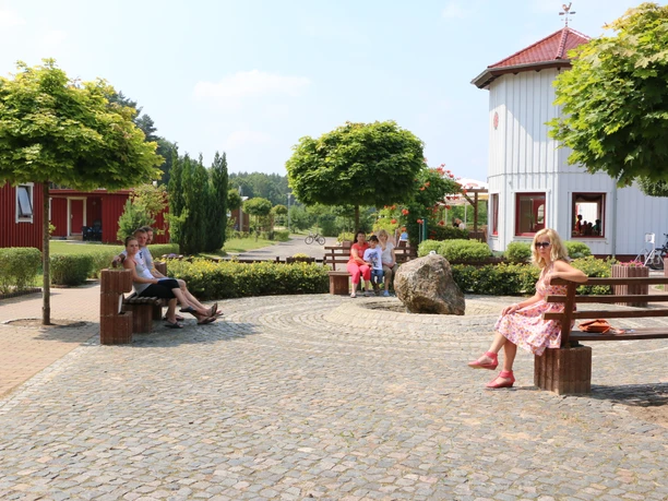 Blick Richtung Restaurant