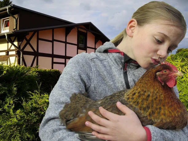 Gast mit Huhn