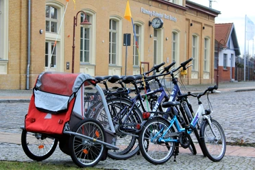 Fahrradverleih im Fläming-Bahnhof Bad Belzig