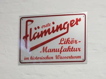 Schild Fläminger Likörmanufaktur