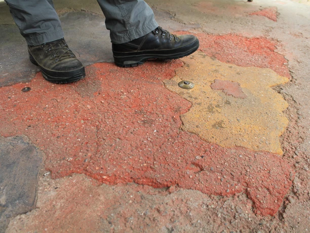 Unweit der Hirschtränke befindet sich der Mittelpunkt der ehemaligen DDR.