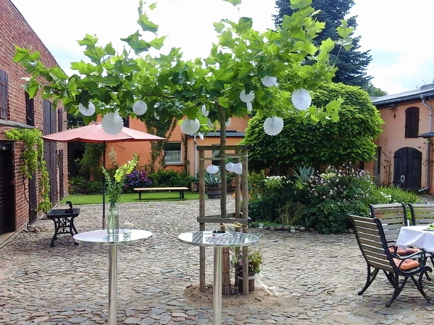 Innenhof des Cottage