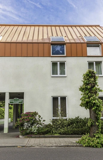 Außenansicht des Akzent-Parkhotels Trebbin