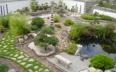 Teilansicht Japanischer Garten