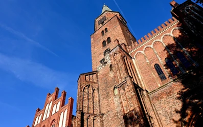 Dom zu Brandenburg an der Havel - Detail Westfassade und Turm