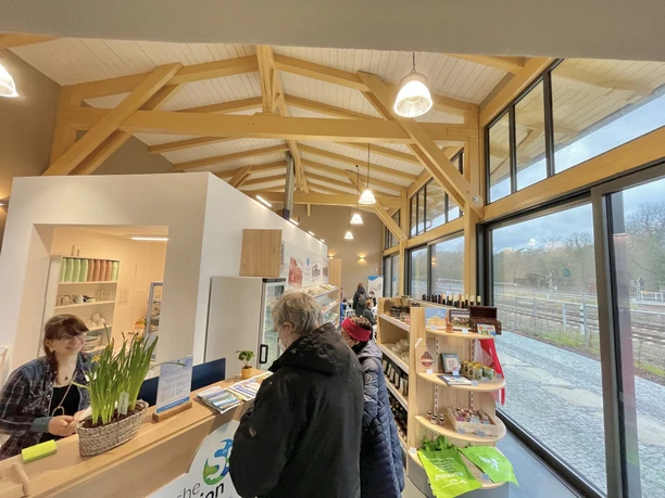 Kaiserbahnhof Hoppegarten Touristinfo von innen