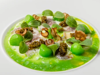 Restaurant im GolfResort Semlin - Kaminzimmer