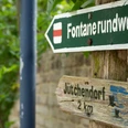 Wegweiser Fontaneweg bei Gröben