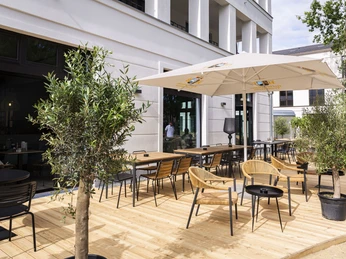 Terrasse am Restaurant Amiceria