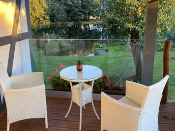 Terrasse Ferienhaus Fräßdorf