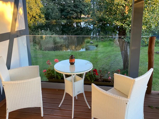 Terrasse Ferienhaus Fräßdorf