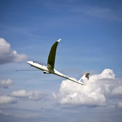 Segelflugzeug im Windenstart