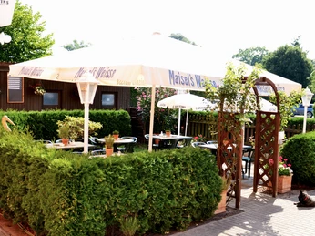 Terrasse der Storchenklause Storkow