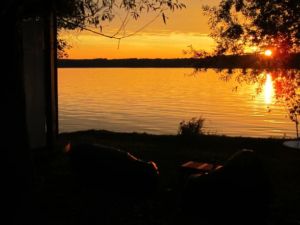 Kurpark in Bad Saarow - Sonnenuntergang