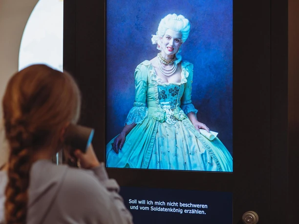 Lebendes Porträt in der brandenburg.Ausstellung