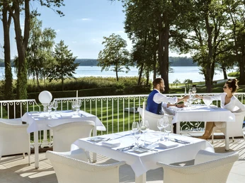 Terrasse der Villa Contessa