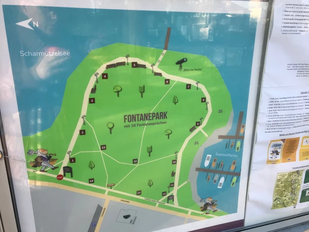 Fontanepark Bad Saarow mit Literaturpfad