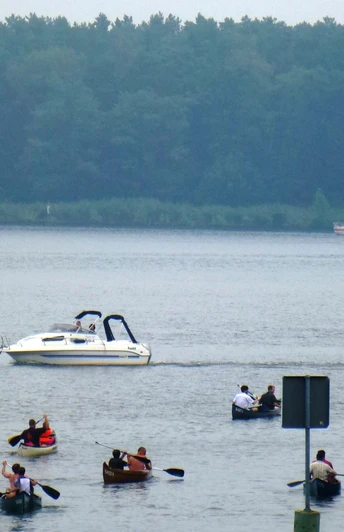 Kleine Umfahrt an der Brücke Schmöckwitz