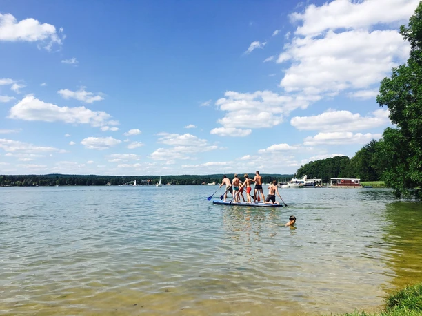 Stand Up Paddling auf dem Scharmützelsee