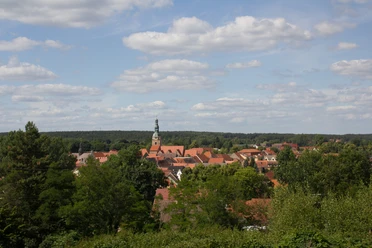 Blick auf das Thermalsoleheilbad Bad Belzig