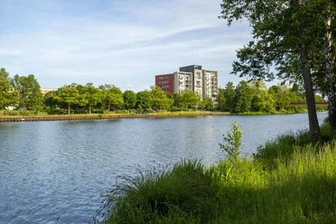 Blick auf "Insel" Eisenhüttenstadt