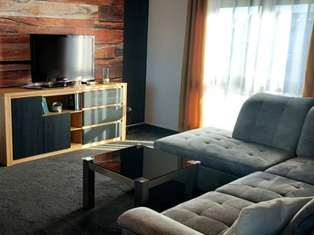 Wohnbereich in der Ferienwohnung fries-Style