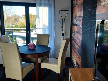 Essbereich in der Ferienwohnung fries-Style