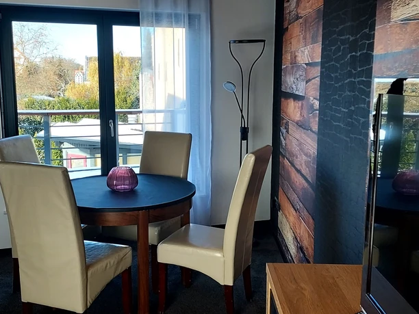 Essbereich in der Ferienwohnung fries-Style