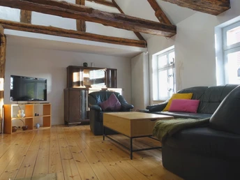 Wohnzimmer - Ferienhaus Omas Linde