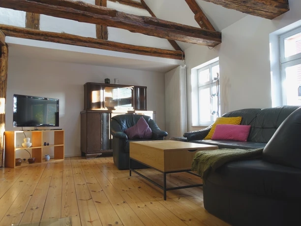 Wohnzimmer - Ferienhaus Omas Linde