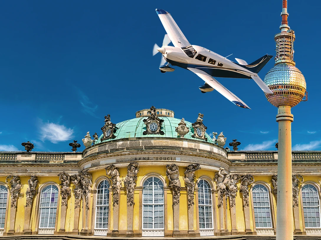 Flugzeug, Sanssouci, Fernsehturm