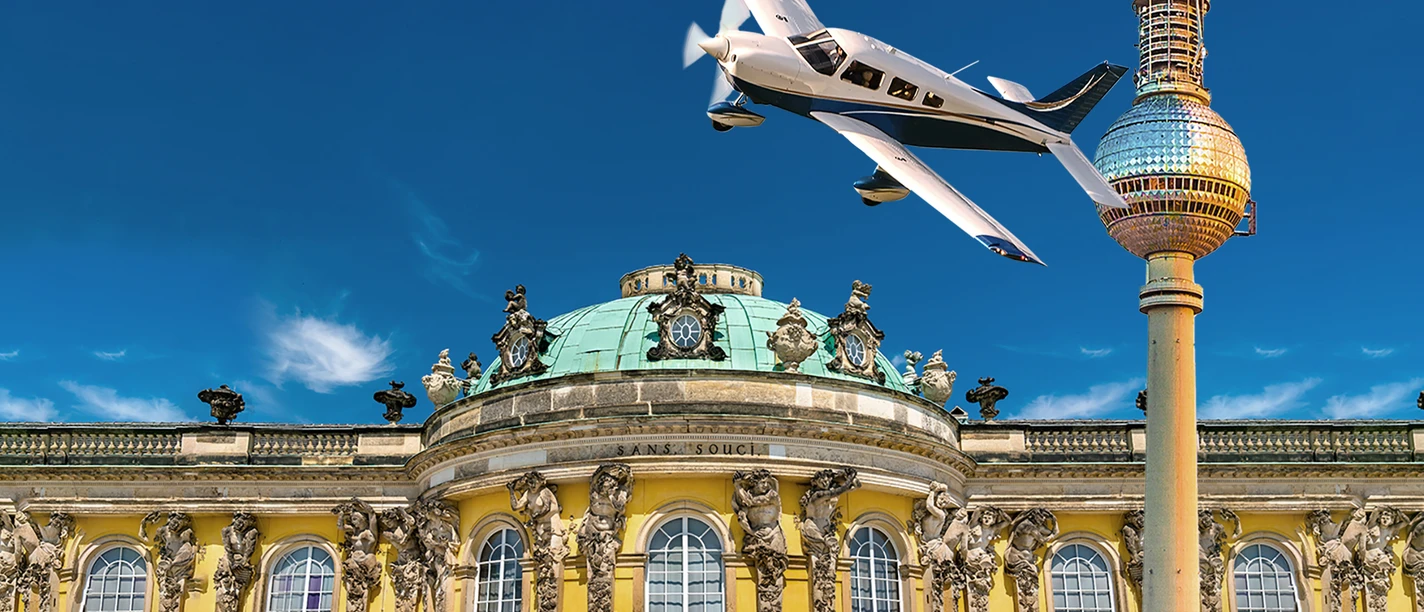 Flugzeug, Sanssouci, Fernsehturm