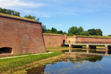 Blick auf die Festung Küstrin Bastion Filipp