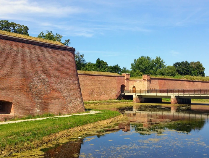 Blick auf die Festung Küstrin Bastion Filipp